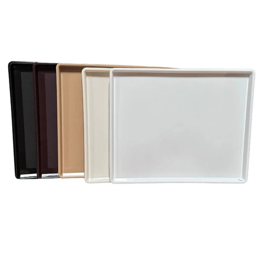 Beige Plastic Tray – 10.5" x 12.5", 24/Case