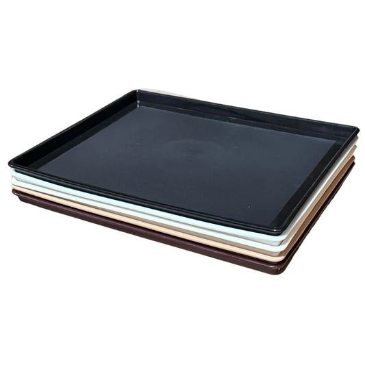 Black Coffee Service Tray, Heat-Resistant – 10.5" x 12.5", 24/Case