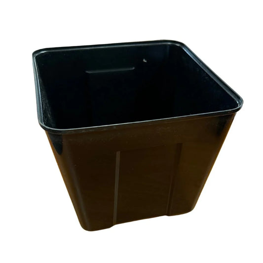 Square Ice Bucket – Black, 3QT, 6.75"x6.75"x5.5", 12/Case