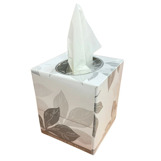 Facial Tissue – Premium 2-Ply Cube, Soft & Durable, 100 Sheets/Box, 36 Boxes/Case